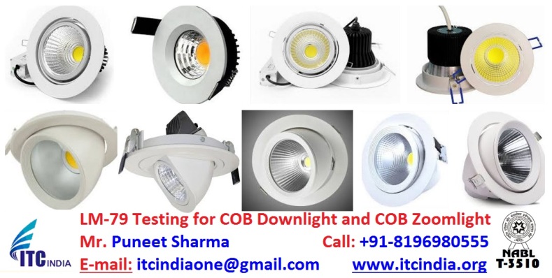 LM-79 testing for COB Downlight and COB Zoomlight in Mumbai Maharashtra India